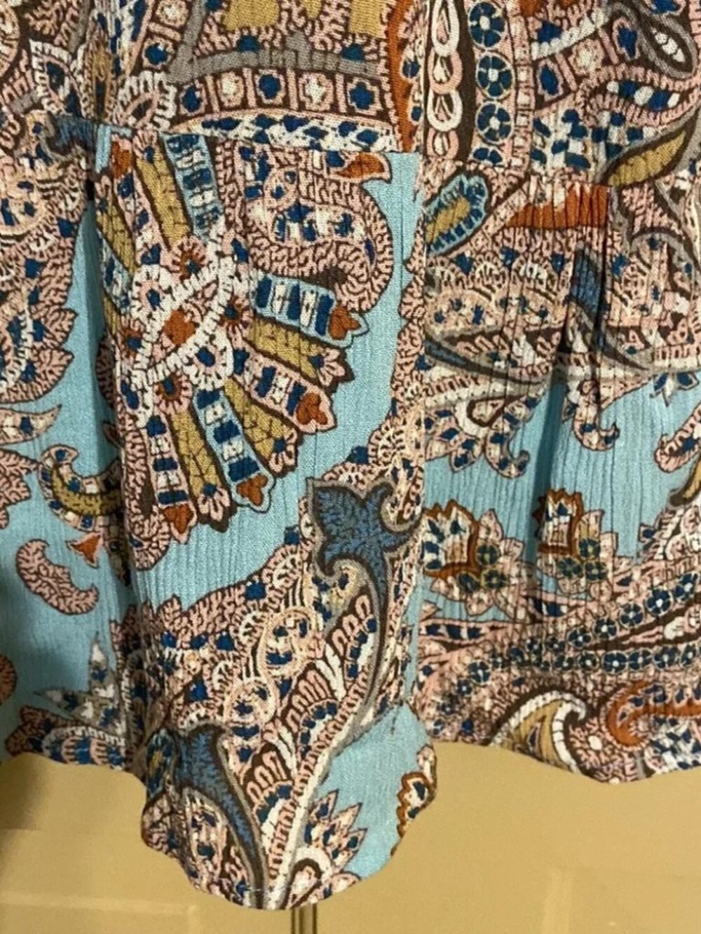 Like New Cynthia Rowley Paisley Dress Sz 10 - Picture 2 of 5
